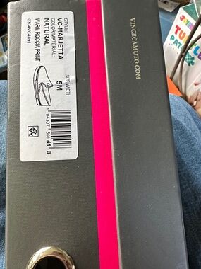 Vince Camuto Womens Marietta Natural Roccia Print Flats -